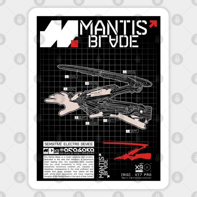 Mantis Blades Sticker by bianca alea